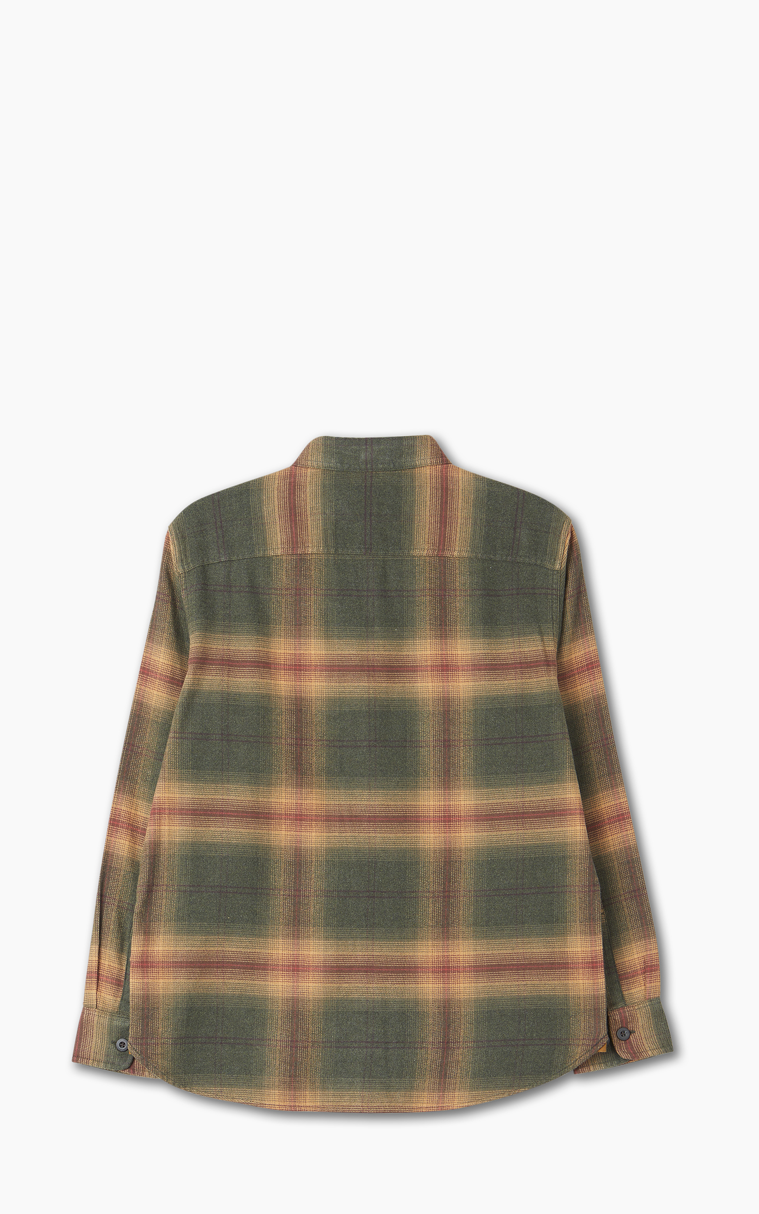 Pendleton Burnside Flannel Shirt Dark Olive/Gold/Red Plaid | Cultizm