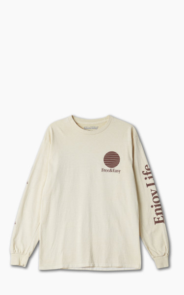 Free &amp; Easy Three Palms L/S Tee Natural