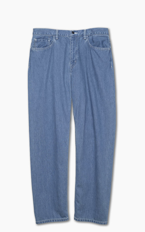 Nanamica 5Pockets Straight Denim Pants Indigo Bleach