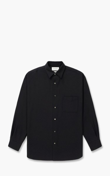 Markaware New Comfort Fit Shirt Organic Cotton Wool Twill Black A21C-06SH02C-Black