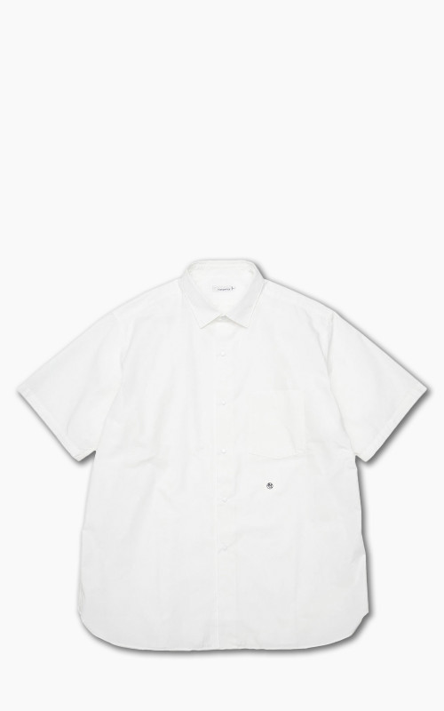 Nanamica Regular Collar Wind S/S Shirt Off White