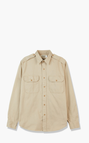 Polo Ralph Lauren Vintage Military Shirt Twill Khaki 710865910001