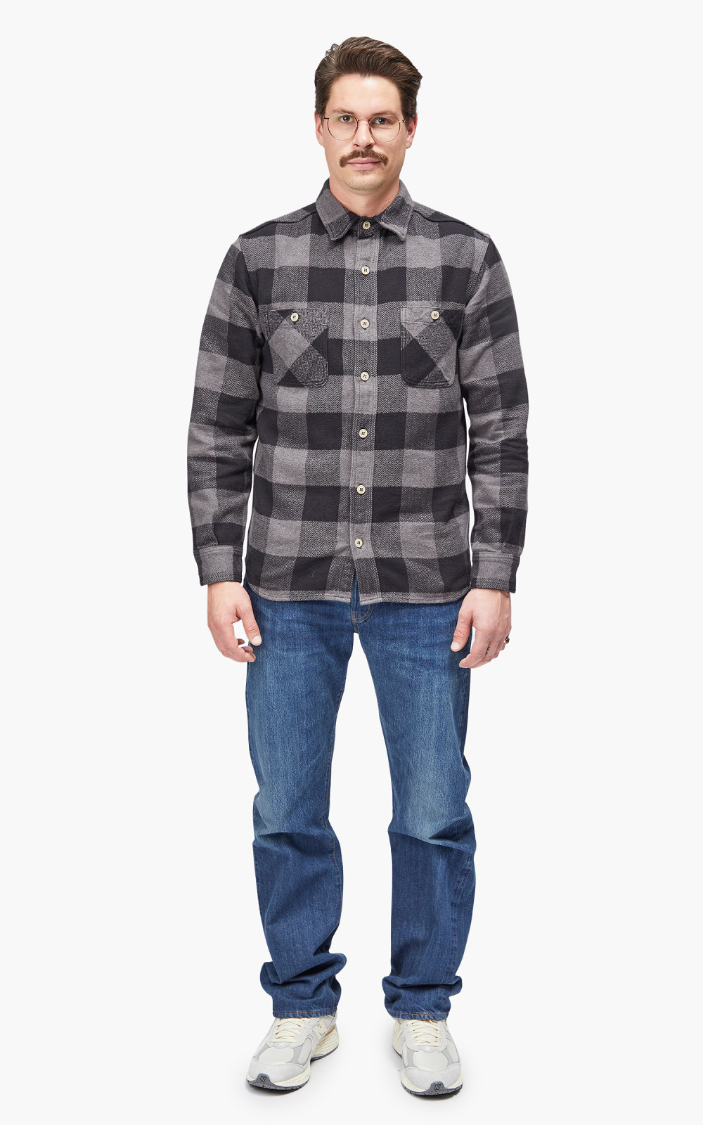 Momotaro Jeans MLS1020M23 Original Triple Yarn Twill Check