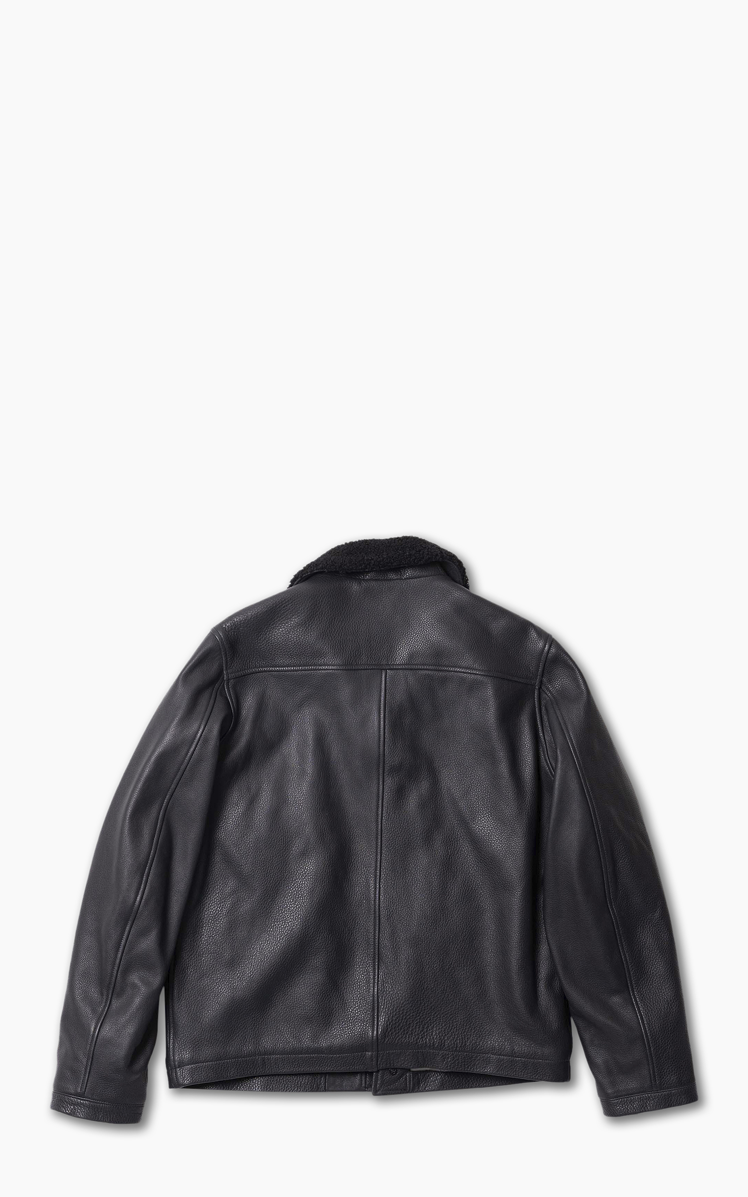 Shangri-La Heritage Deck N-1 Aniline Leather Jacket Black | Cultizm