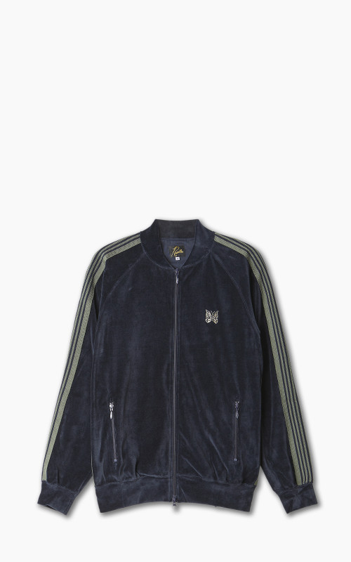 Needles R.C. Track Jacket C/Pe Velour Navy