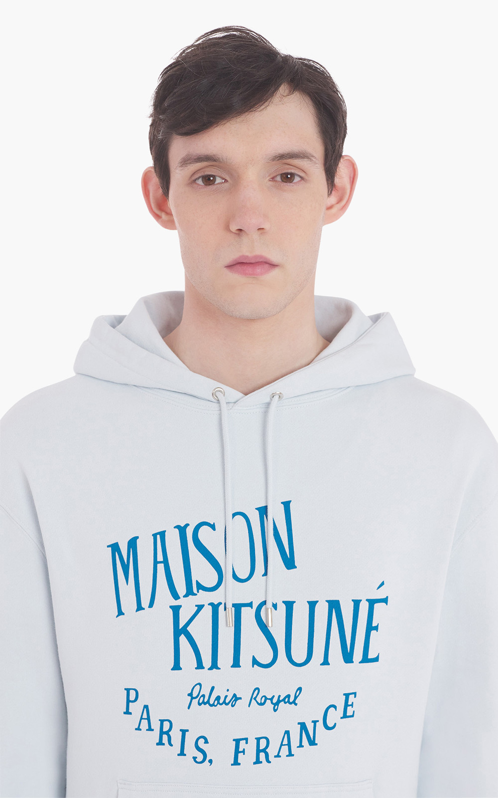 【送料&関税込】Maison KitsunAC palais  Hoodie Maison Kitsuné Palais Royal Classic Hoodie Grey Blue | Cultizm