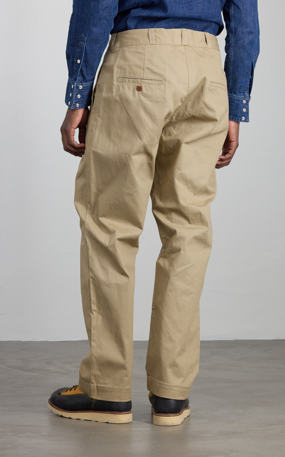 パンツ 60s army trousers chino 33x31 Vtg Late 1950's Early 1960's US Army Khaki Chino Trousers