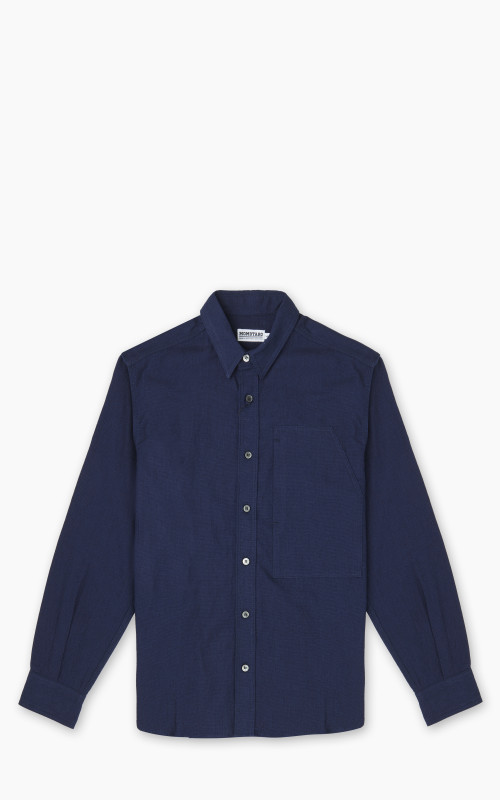 Momotaro Jeans MXLS1008 Dobby Work Shirt Indigo