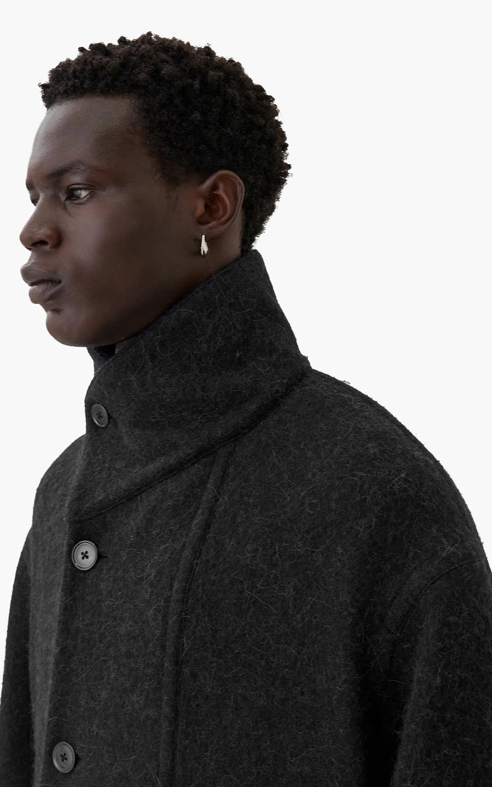 Lemaire Bathrobe Coat Black | Cultizm Lemaire Bathrobe Coat Black | Cultizm