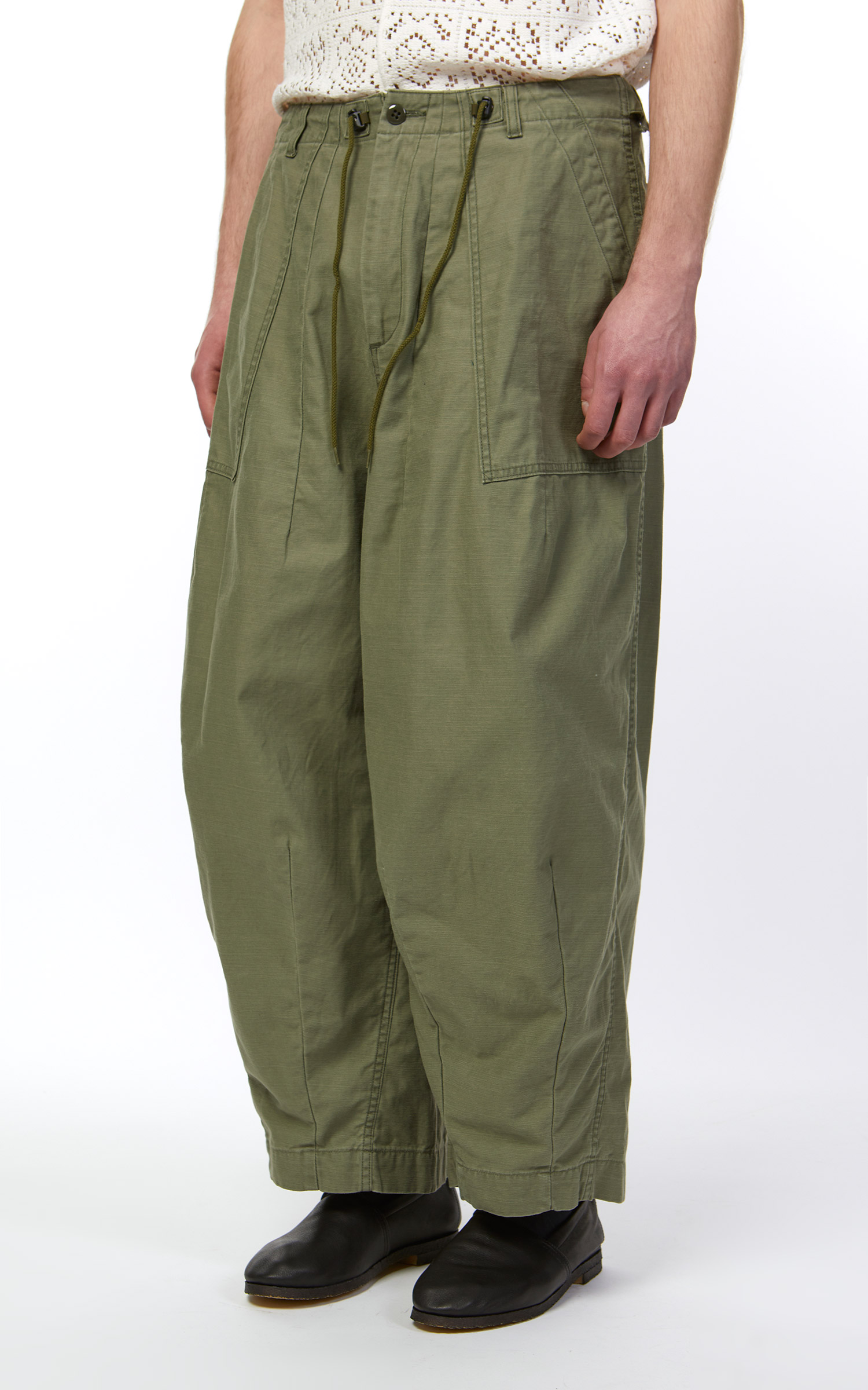 Needles H.D. Pant Fatigue Olive | Cultizm