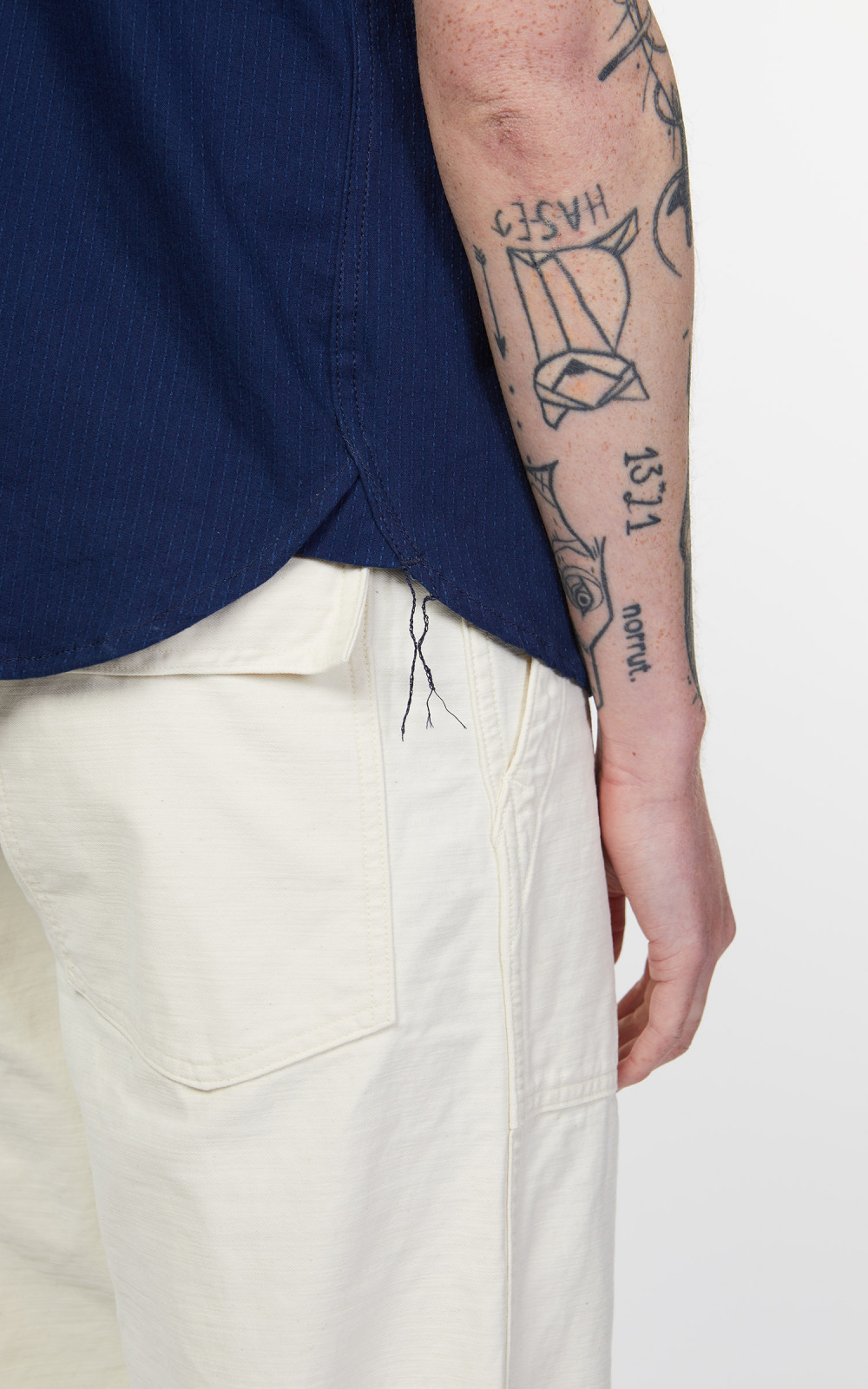 OD+MJ Indigo Sashiko Shirt - Okayama Denim