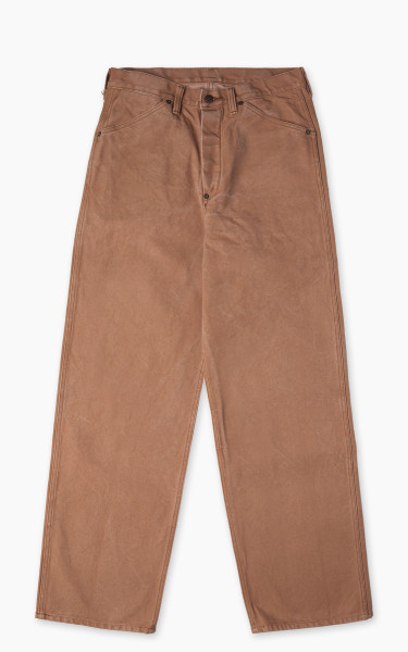 Fullcount 1129-6 Persimmon Tannin Dye Heavy Duck Work Pants Brown