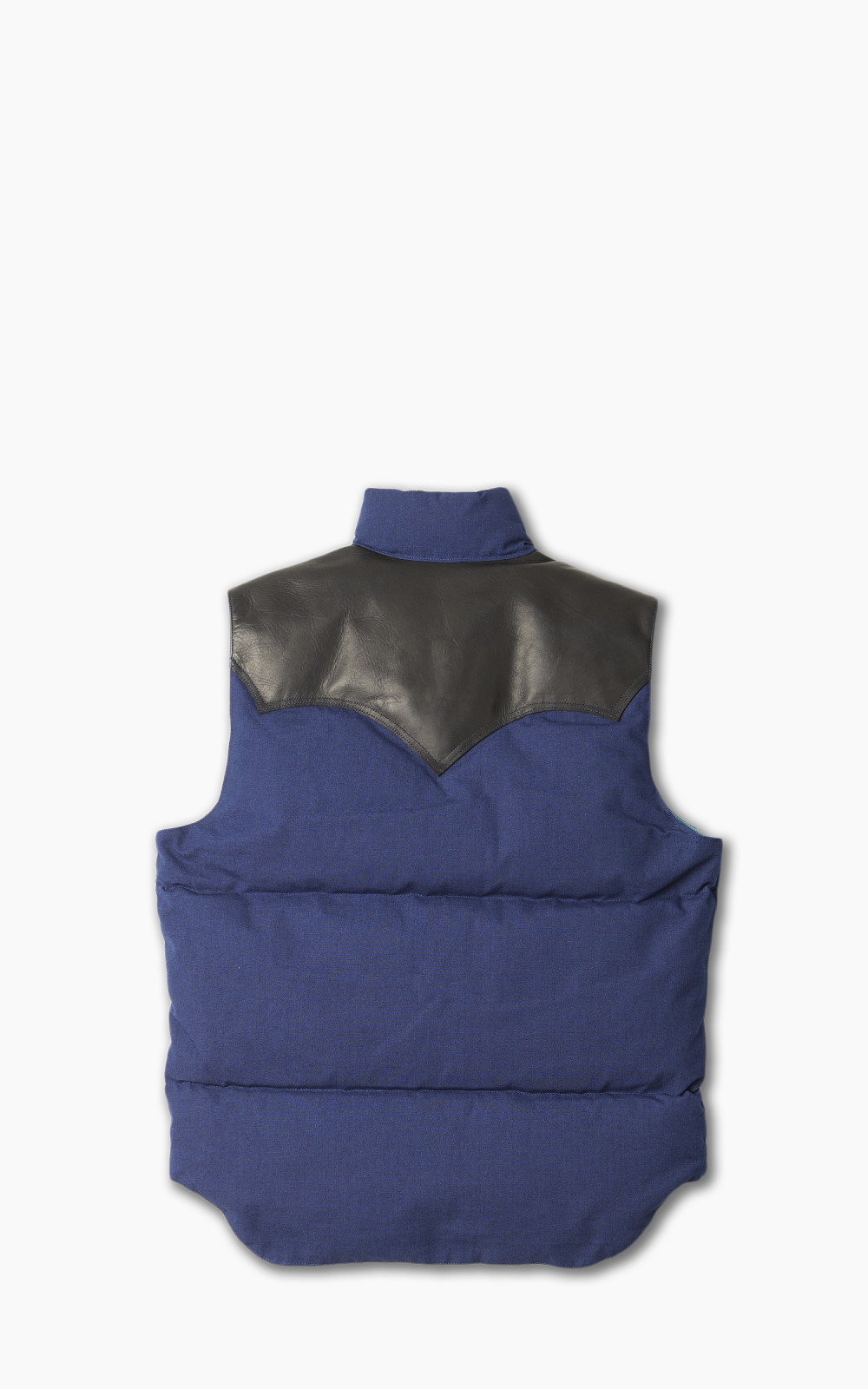 Kaptain Sunshine x Rocky Mountain Featherbed Leather Down Vest Black |  Cultizm