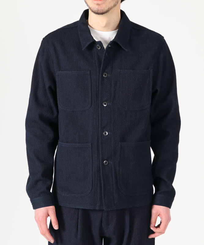 Japan Blue JBOT1304 Sashiko Coverall Jacket Indigo 11oz