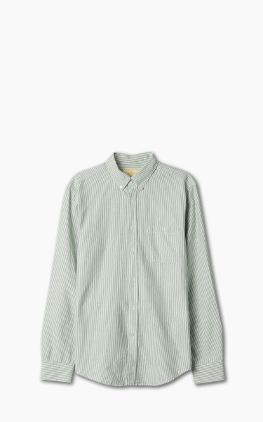 Portuguese Flannel Belavista Stripe Shirt Green