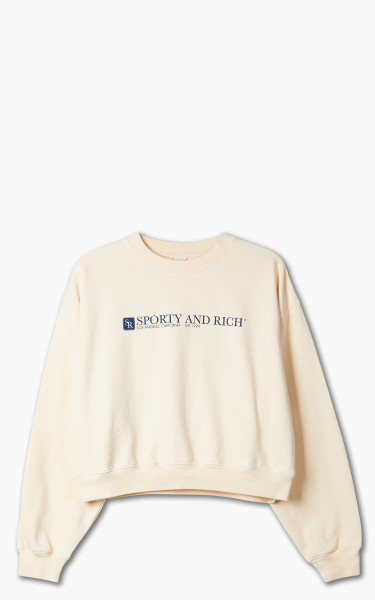 Sporty &amp; Rich 94 Cropped Crewneck Cream