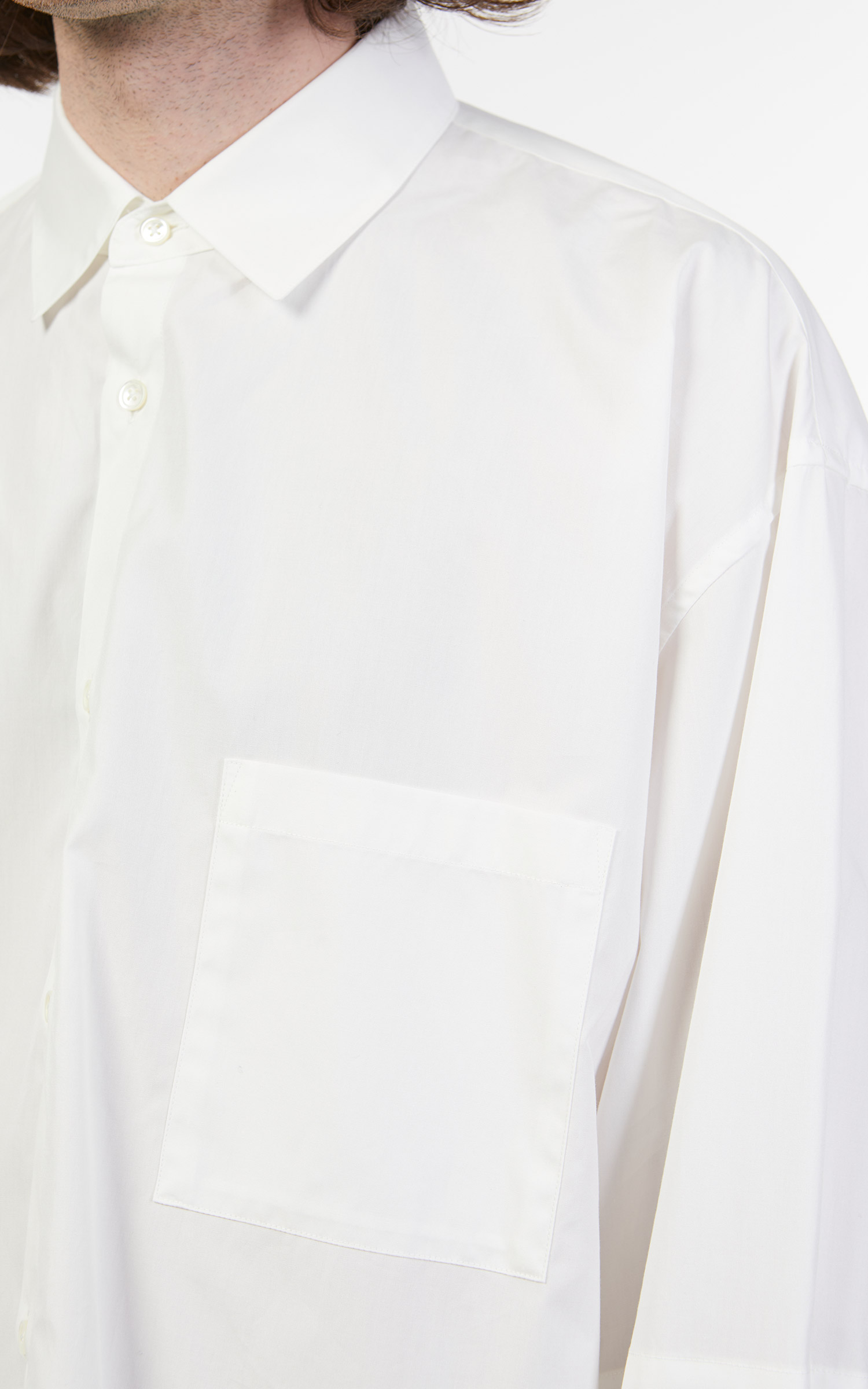stein Oversized Down Pat Shirt Off White | Cultizm