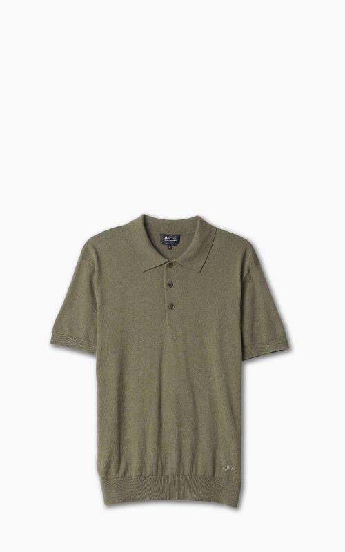 A.P.C. New Gregoire Polo Shirt Khaki