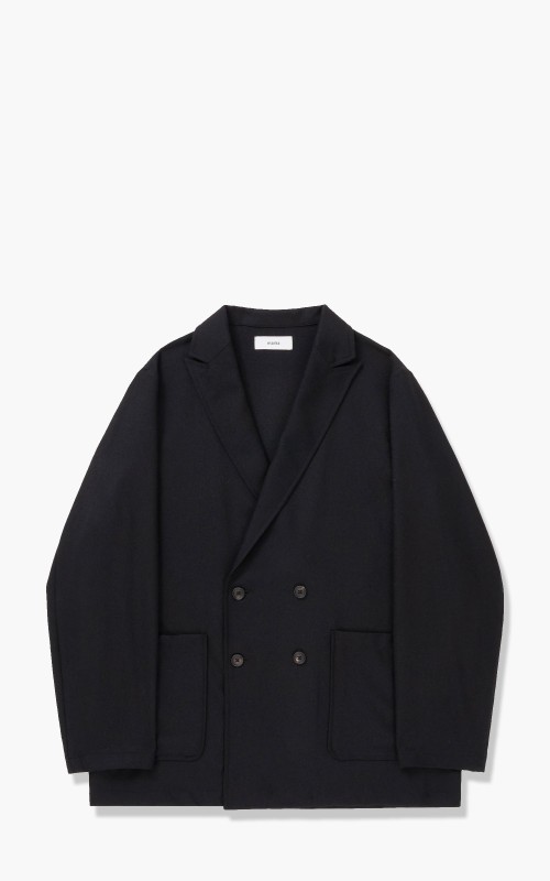 Markaware 'Marka' 2/48 Wool Soft Serge Shirt Jacket Black M21C-06SH02C-Black