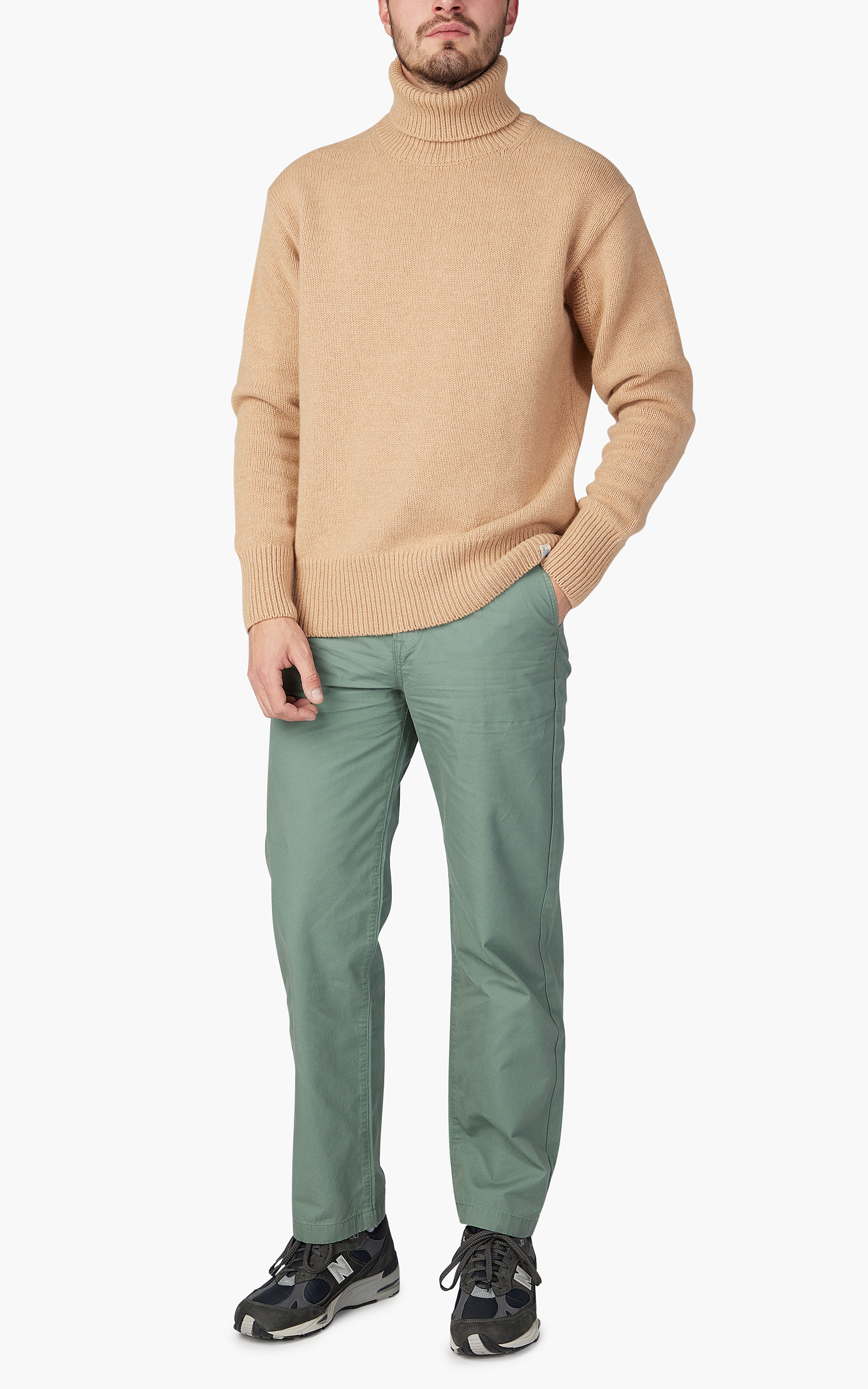 Merz b. Schwanen LOCT01 Roll Neck Pullover Toffee | Cultizm