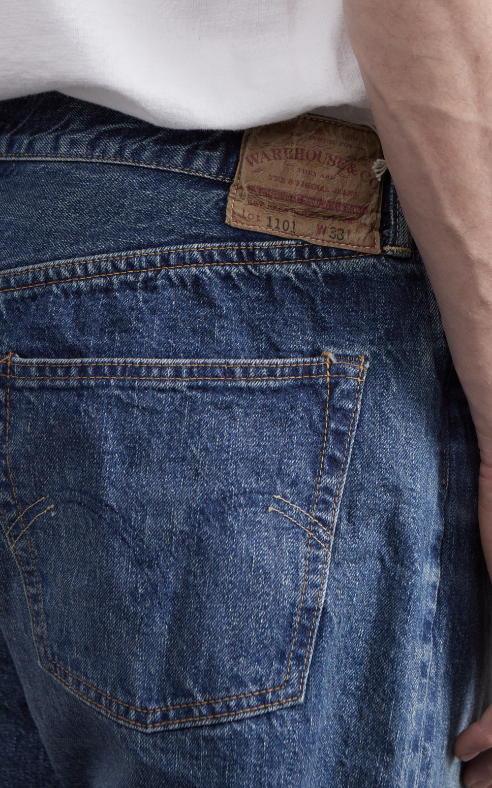 Warehouse & Co. Lot 1101 2nd Hand Jeans Used Wash Medium | Cultizm
