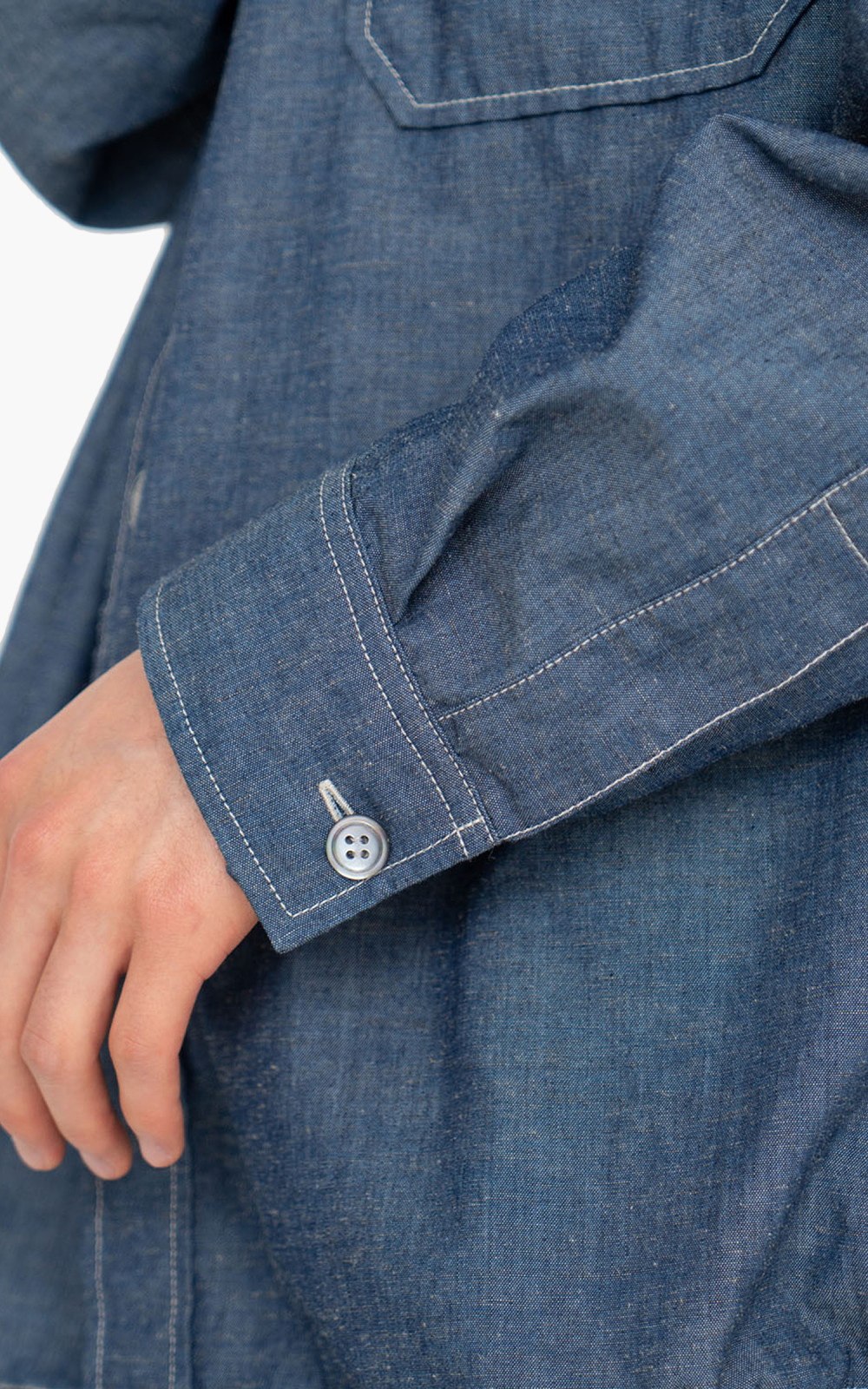 Nanamica Chambray CPO Shirt Jacket Indigo | Cultizm