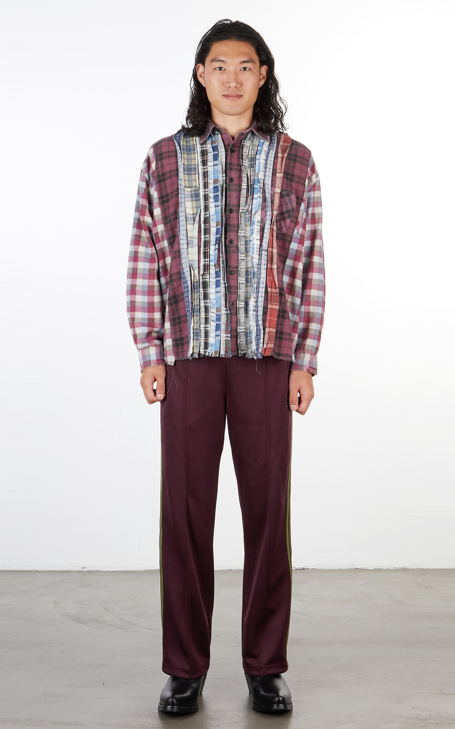 Needles Rebuild Ribbon Wide Flannel Shirt Design B | Cultizm