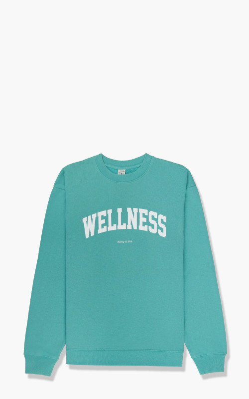 Sporty & Rich Wellness Ivy Crewneck Faded Teal
