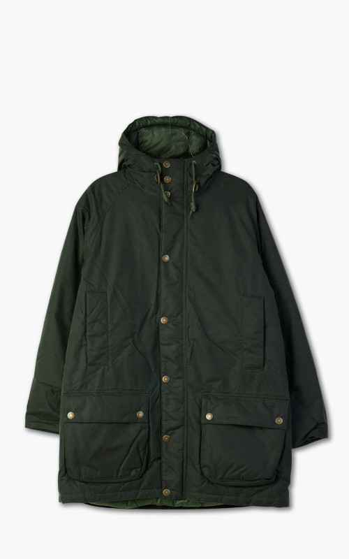 Barbour Hooded Beaufort Wax Jacket Sage Cultizm