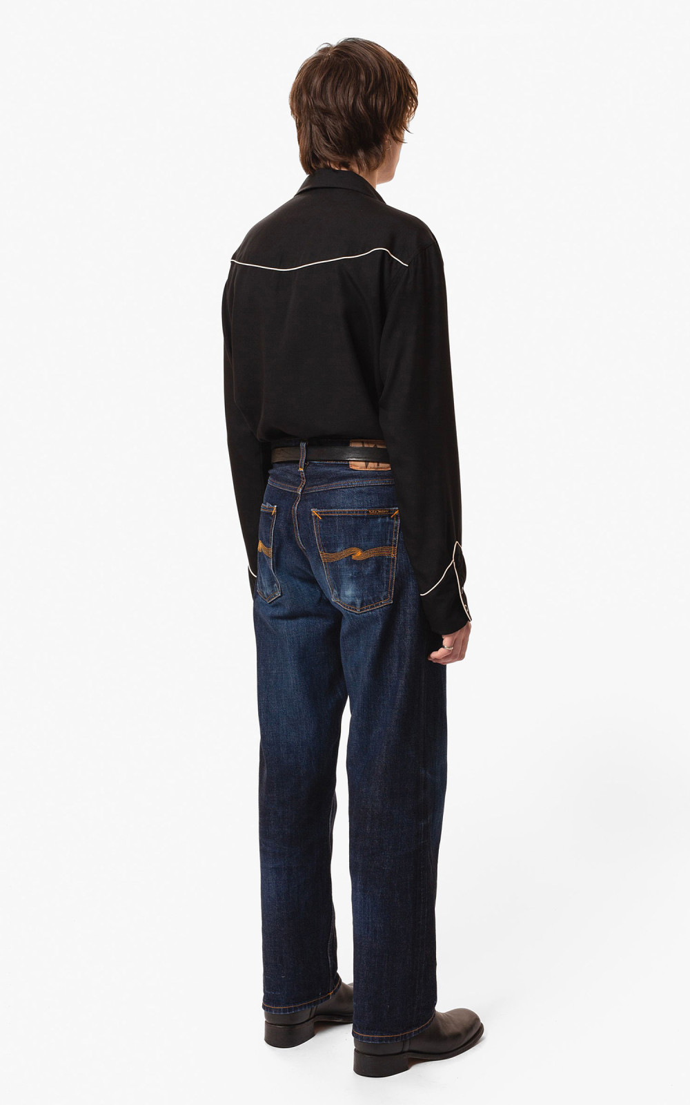 Nudie Jeans Gonzo Western Guitar Shirt Black | Cultizm