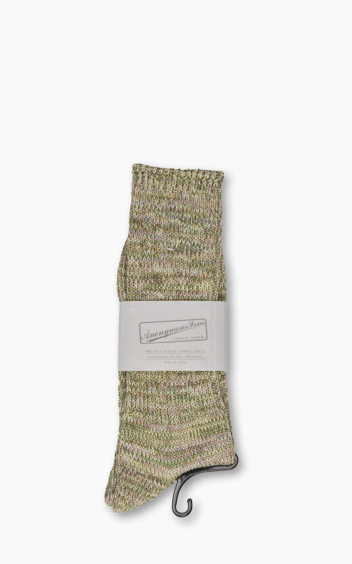 Anonymous Ism Socks 5 Color Mix Crew Khaki