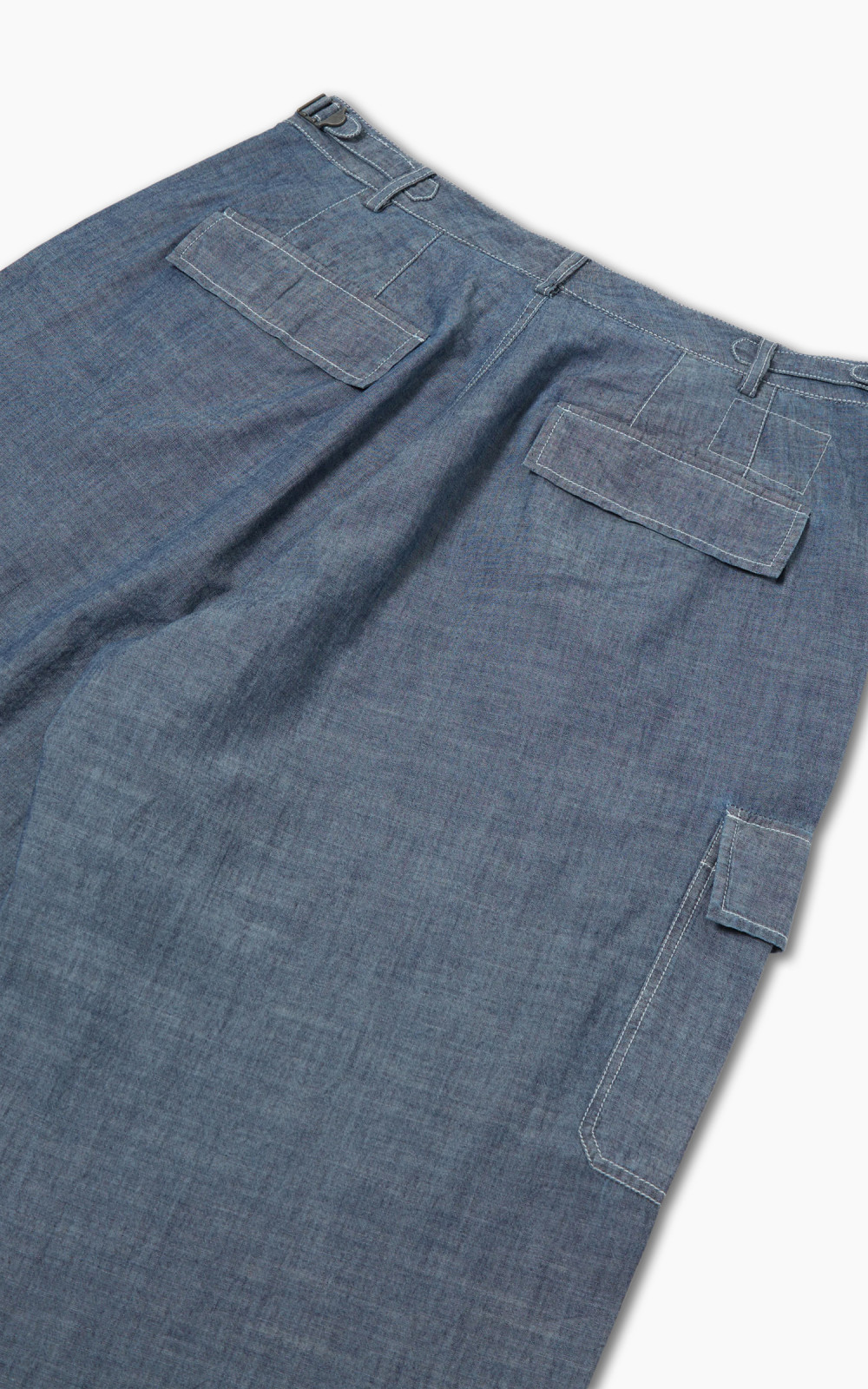 パンツ Y's INDIGO HEATHER CHAMBRAY CARGO PANTS Cato Fashions | Cato Chambray Cargo Pants