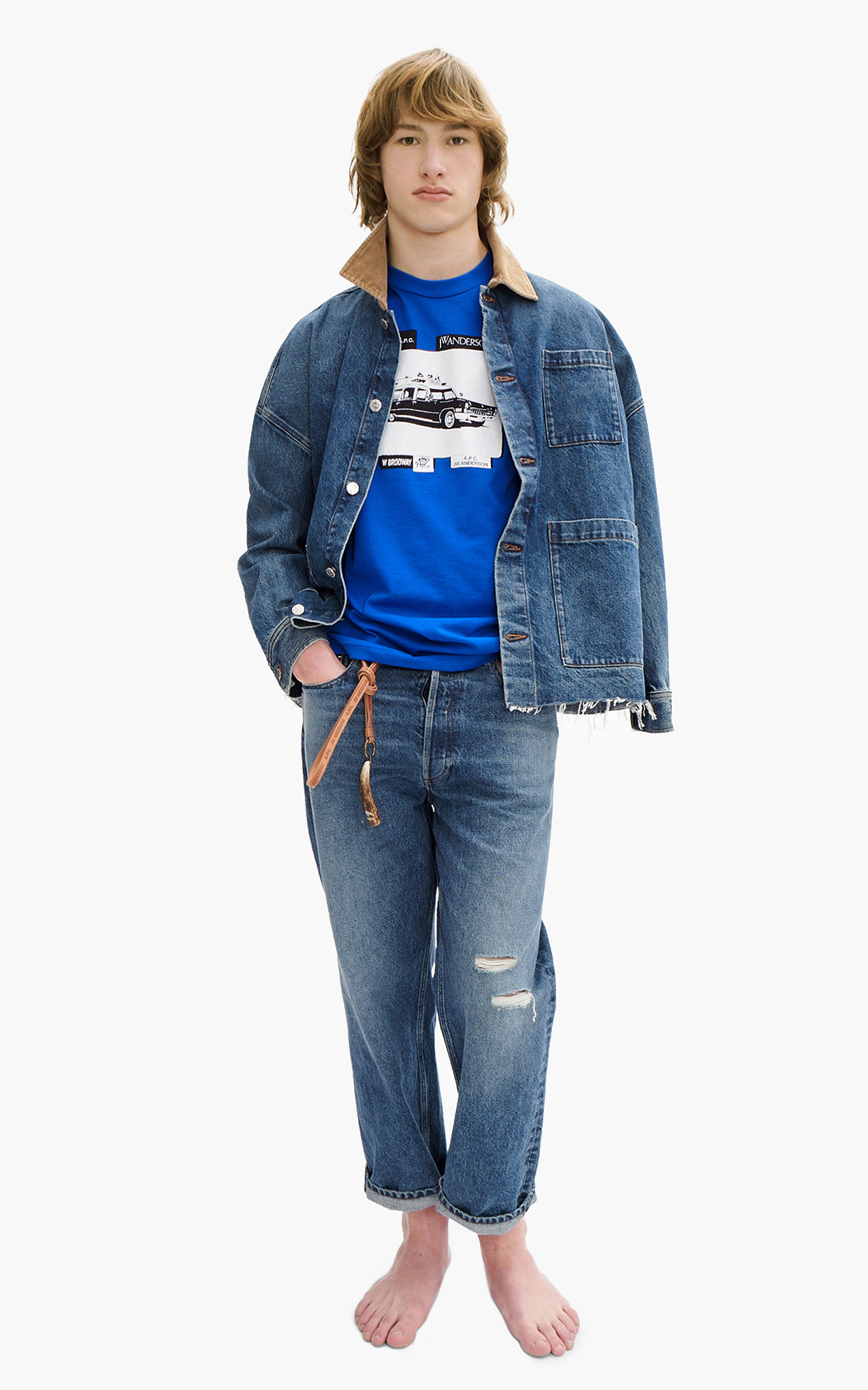 A.P.C. x JW Anderson Marin Jacket Washed Indigo | Cultizm A.P.C. x JW Anderson Marin Jacket Washed Indigo | Cultizm