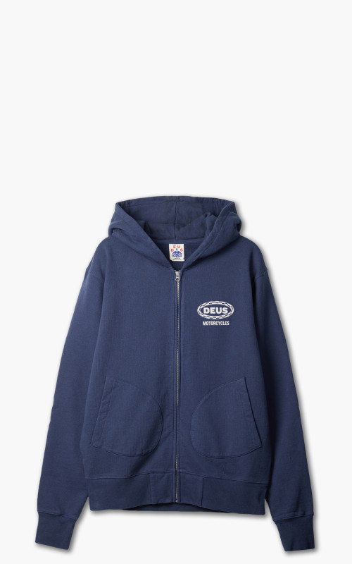 Deus Ex Machina Sirens Zip Thru Hood Navy