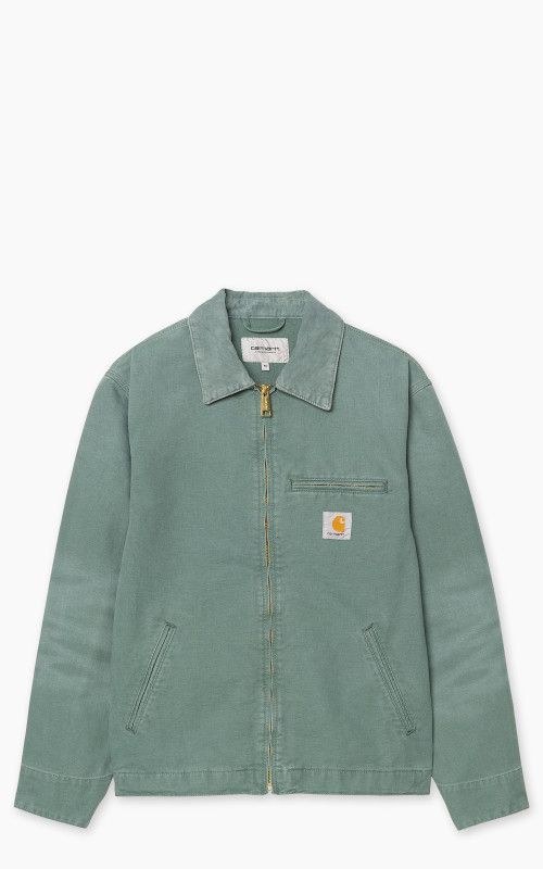 Carhartt WIP Detroit Jacket Dearborn Stone Canvas Silver Pine/Silver Pine