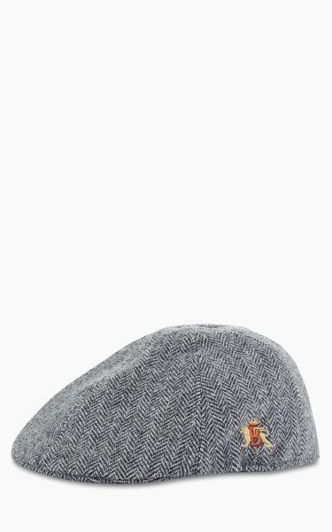 Baracuta Wool Hunting Cap Herringbone Grey
