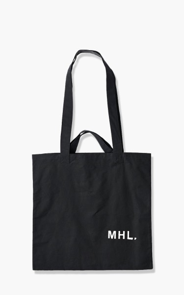 Margaret Howell MHL. Shopper Washed Waxed Cotton Black