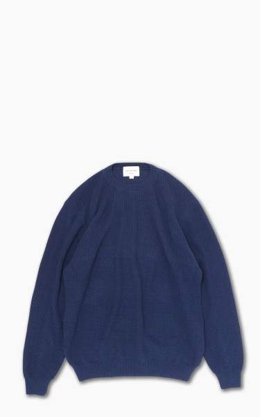 Still By Hand Yak Mix Cotton Sweater Blue