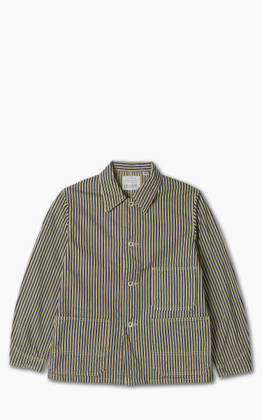 Fullcount 2015-7 Brown Hickory Chore Jacket Indigo Blue/Brown