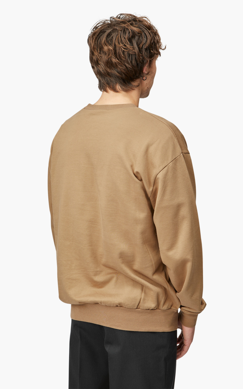 Auralee Elastic High Gauge Sweat P/O Light Brown | Cultizm