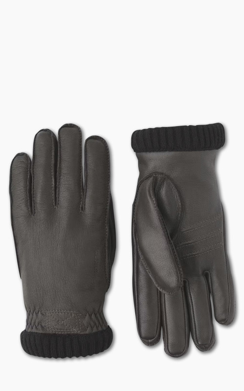 Hestra Deerskin Primaloft Rib Black