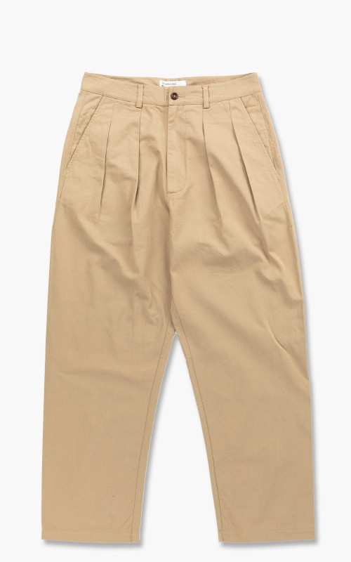 Universal Works Double Pleat Pant Twill Tan