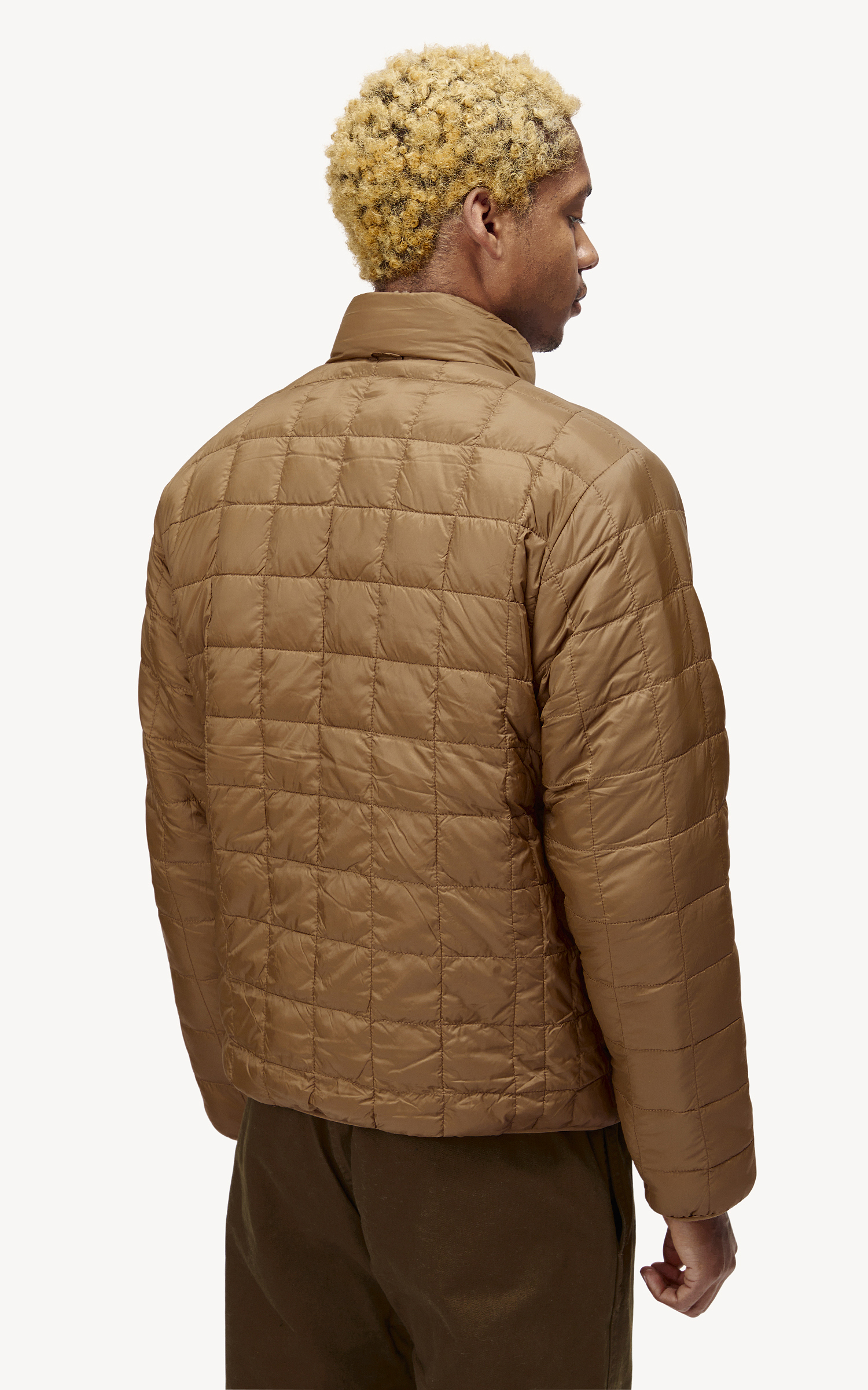 Taion Mountain Reversible Down x Boa Jacket Light Brown Beige Cultizm