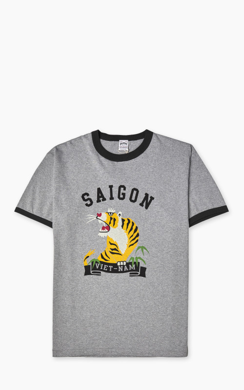 Houston Tiger Ringer T-Shirt Grey