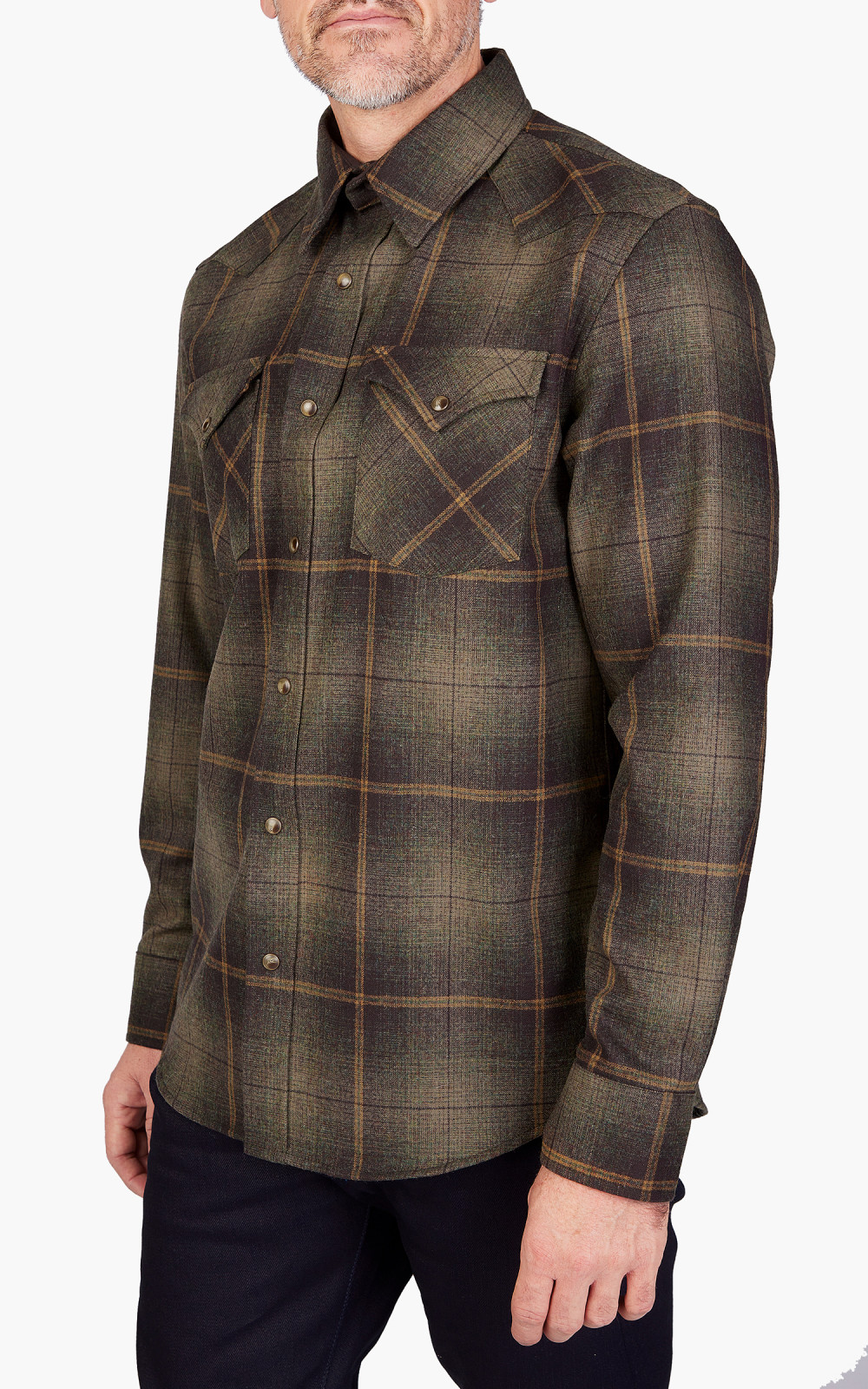 Pendleton Canyon Shirt Green/Ombre Brown | Cultizm