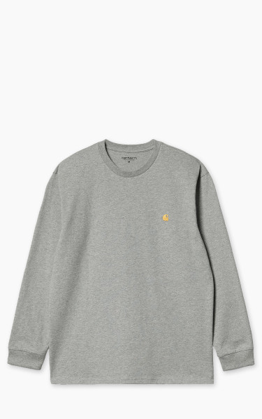 Carhartt WIP L/S Chase T-Shirt Grey Heather/Gold