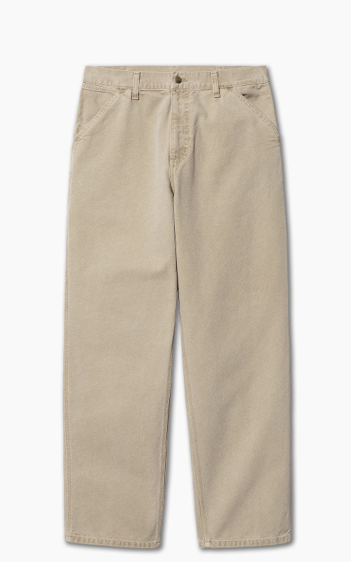 Carhartt WIP Single Knee Pant Dearborn Canvas Faded Dusty Hamilton Brown