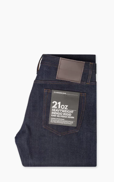 The Unbranded Brand UB221 Tapered Fit Heavyweight Selvedge Indigo 21oz