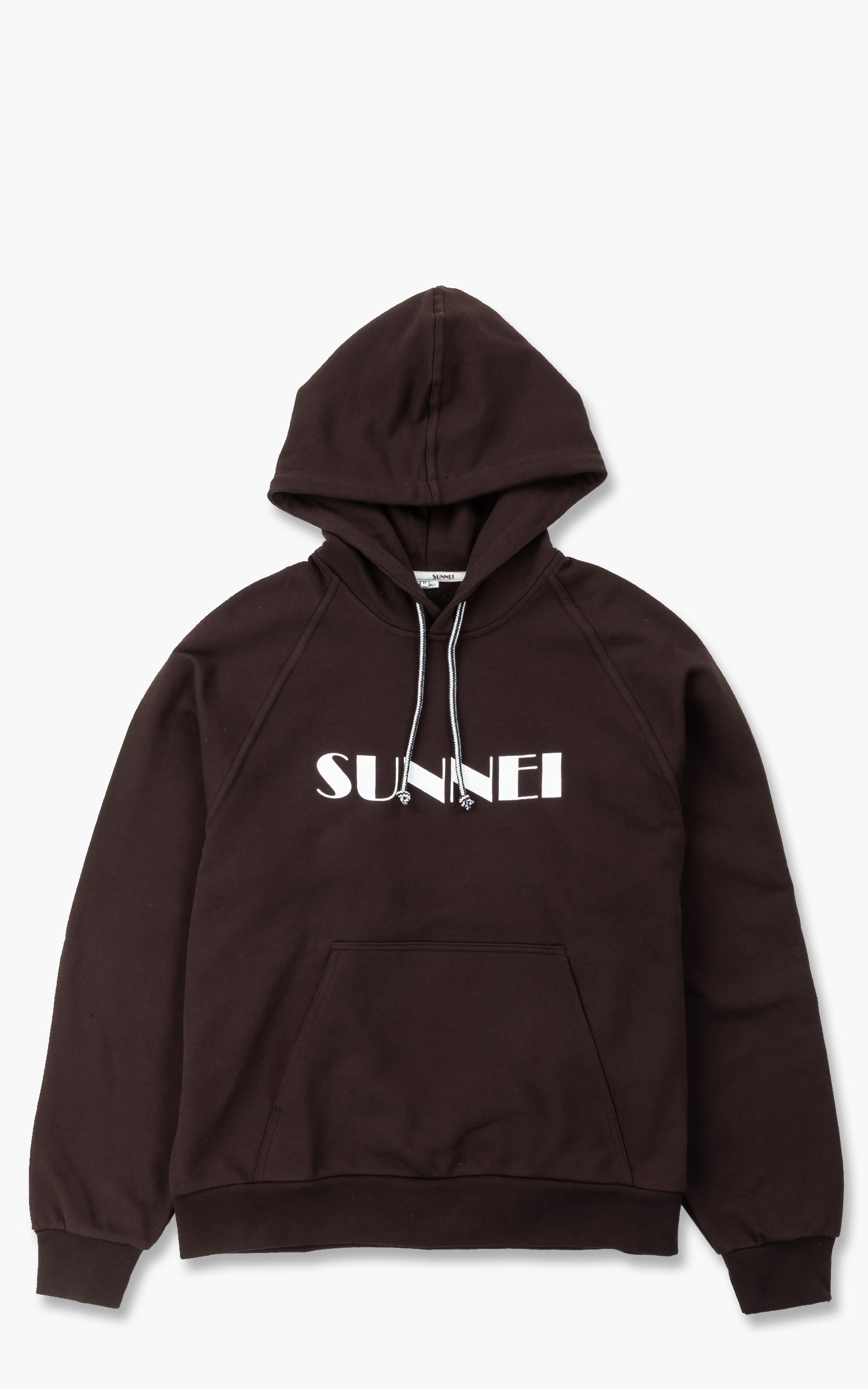 Sunnei Small Logo Hooded Sweater Brown | Cultizm