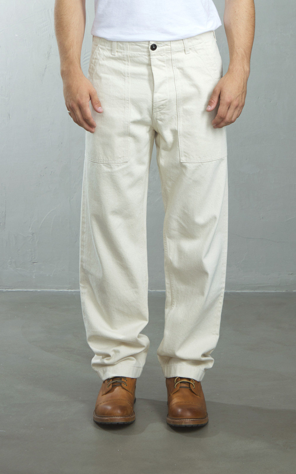 White fatigue pants outlet